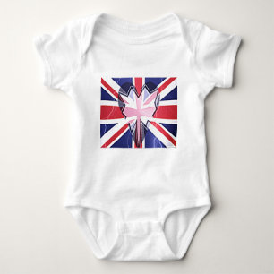 "I Love UK" Art Print Baby Bodysuit