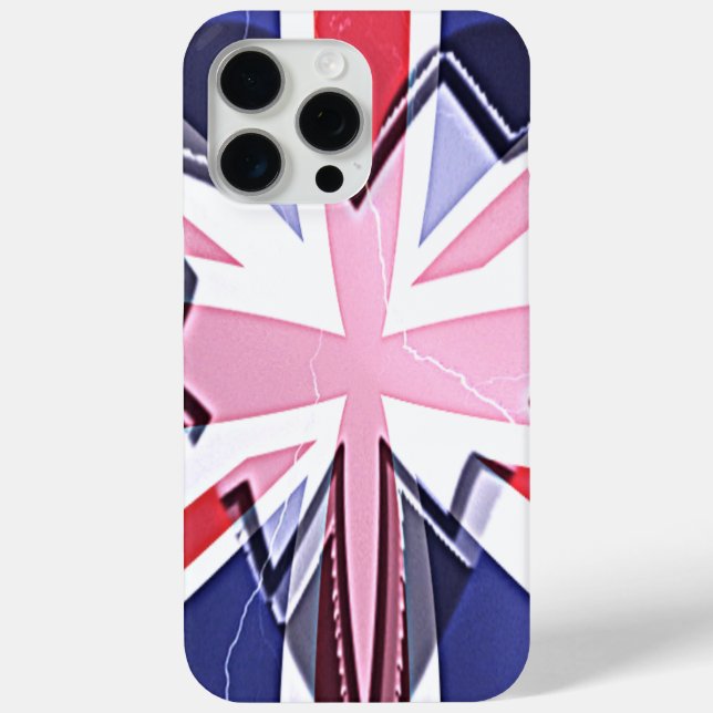 "I Love UK" Art Print Case-Mate iPhone Case (Back)