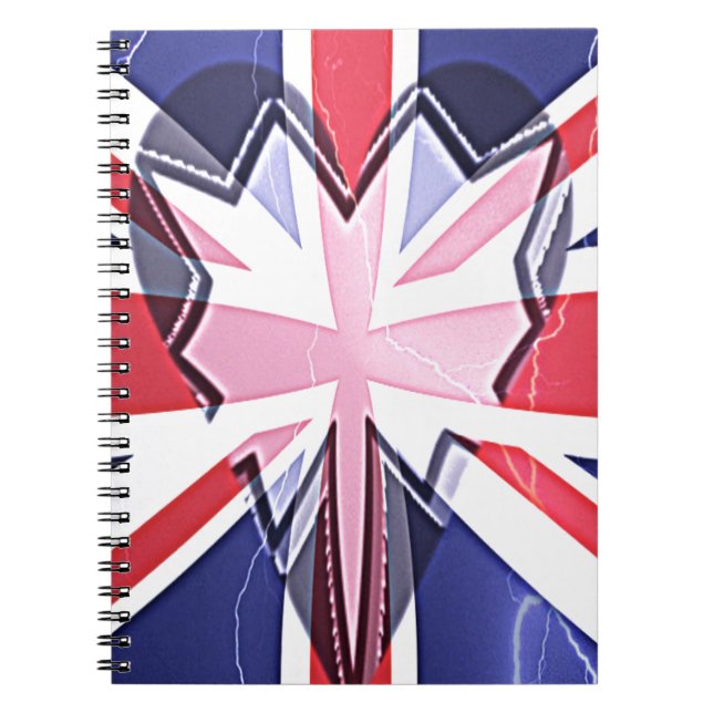 "I Love UK" Art Print Notebook (Front)