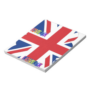 I Love UK Art Print Notepad