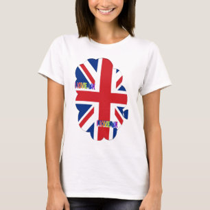 I Love UK Art Print T-Shirt
