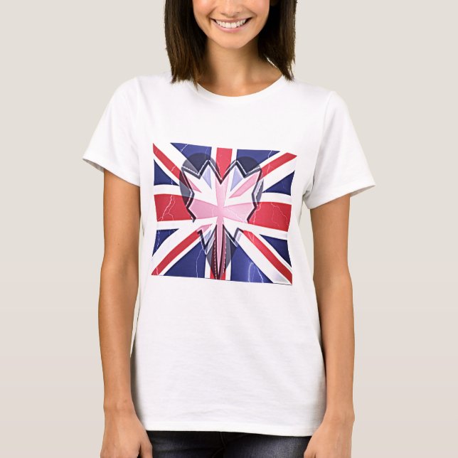 "I Love UK" Art Print T-Shirt (Front)