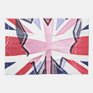"I Love UK" Art Print Tea Towel