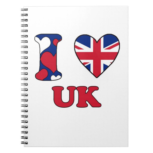 I love UK Notebook (Front)