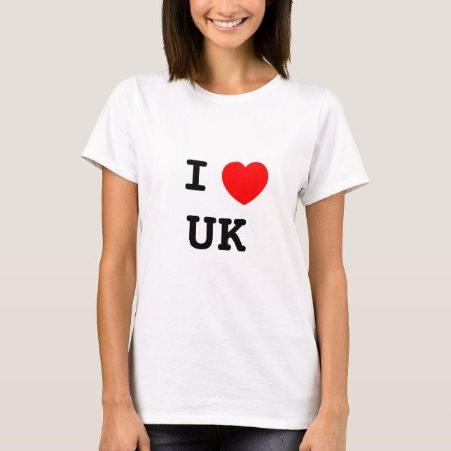 I LOVE UK T-Shirt (Front)