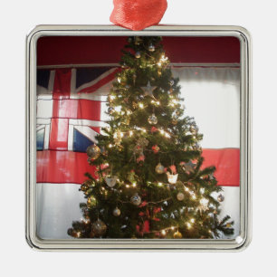 I Love UK Time Metal Tree Decoration