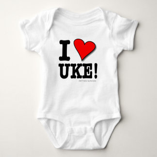 I Love UKE Baby T Baby Bodysuit