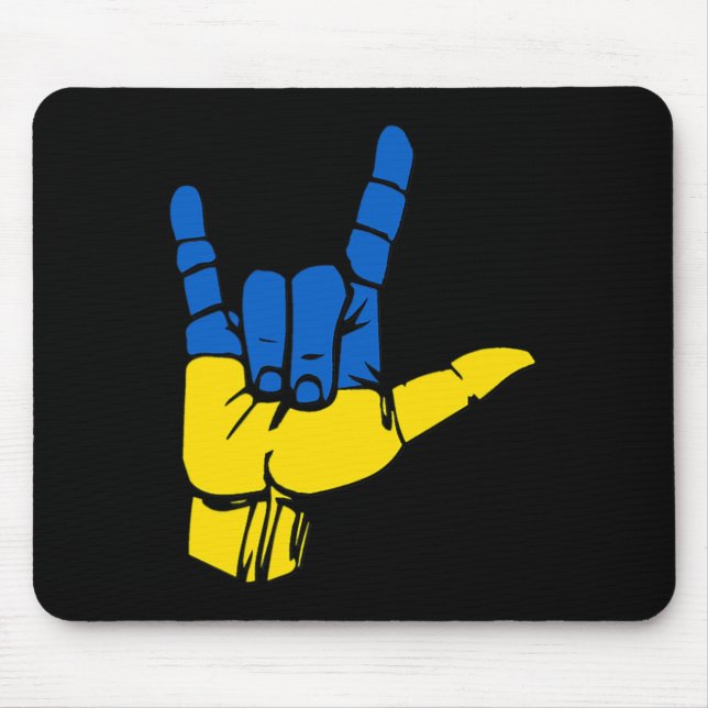 I Love Ukraine2  Mouse Pad (Front)