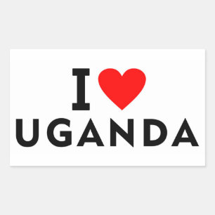 I love Ukraine country like heart travel tourism Rectangular Sticker