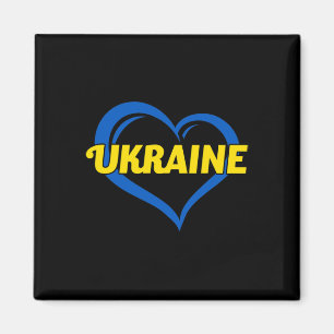I Love Ukraine I Heart Ukraine Ukrainian Flag  Magnet