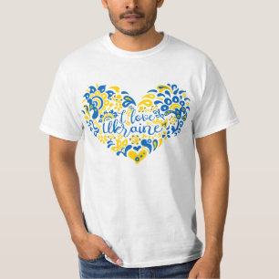 I love Ukraine inspirational quote heart T-Shirt