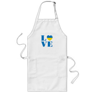 I love Ukraine Long Apron
