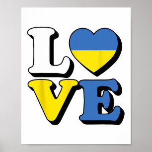 I Love Ukraine Travel Souvenir Vacation Ukrainian Poster
