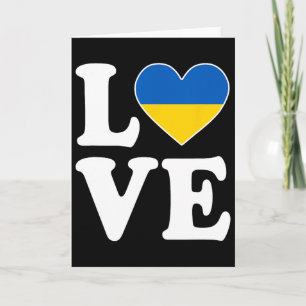 I Love Ukraine X Ukrainian Ukraine Card