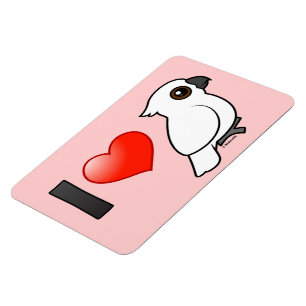 I Love Umbrella Cockatoos Magnet