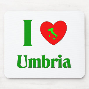 I Love Umbria Italy Mouse Pad