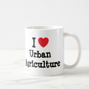 I love Urban Agriculture heart custom personalised Coffee Mug