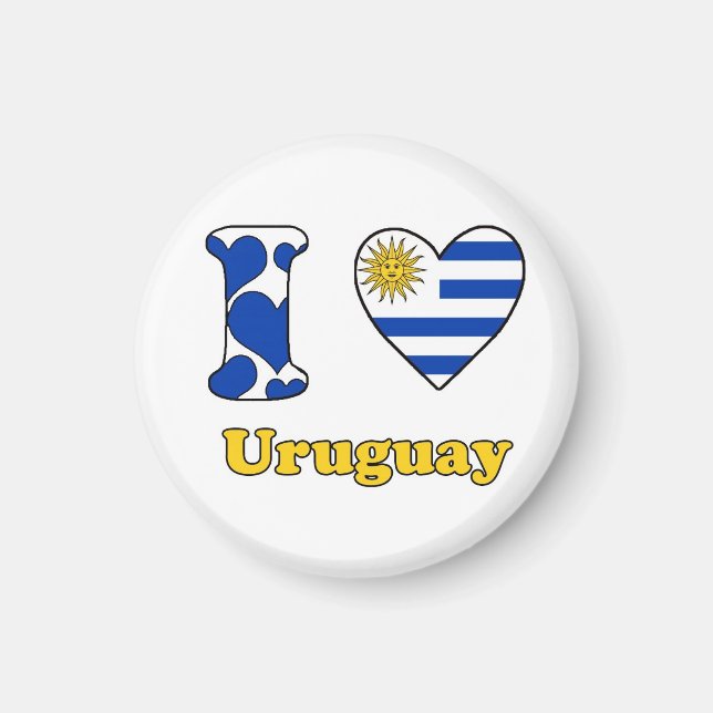 I love Uruguay Magnet (Front)