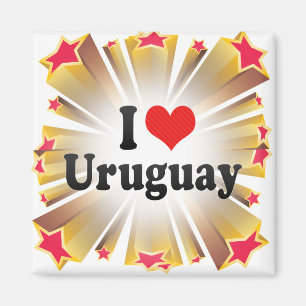 I Love Uruguay Magnet