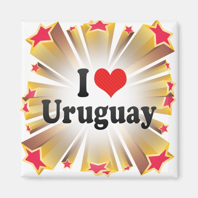 I Love Uruguay Magnet (Front)