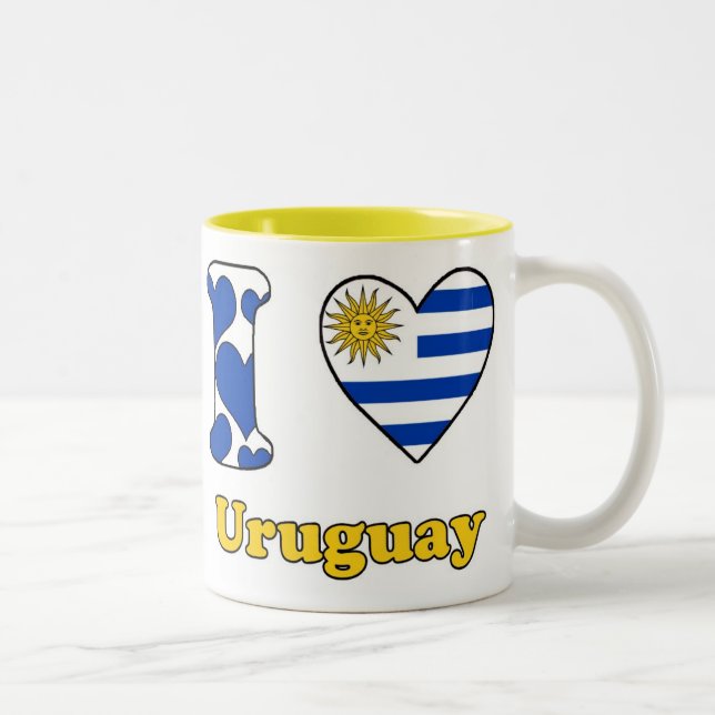 I love Uruguay Two-Tone Coffee Mug (Right)