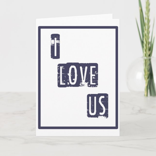 I Love Us Card (Front)