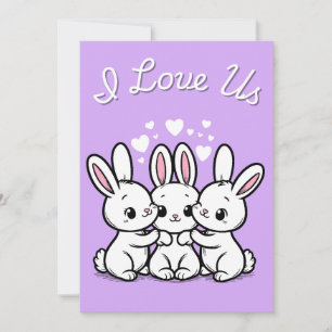 I Love Us Poly Card