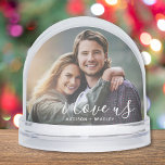 I Love Us Romantic Couple Photo Template Custom Snowglobe<br><div class="desc">I Love Us Romantic Couple Modern Photo Template Custom Snow Globes features your favourite photo with your personalised names with the customisable text "I love us" in modern calligraphy script. Makes a fantastic gift for Christmas, holidays, birthday, anniversary, Valentine's Day and more. Personalise by editing the text in the text...</div>