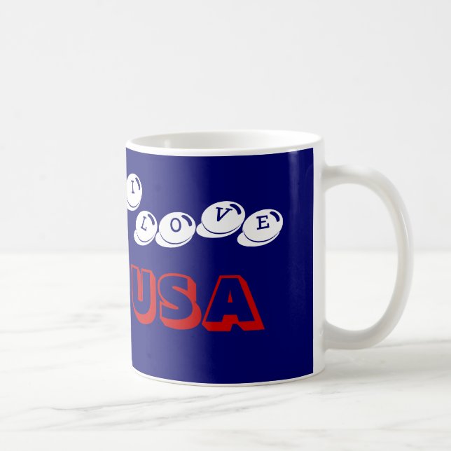 I LOVE USA COFFEE MUG (Right)