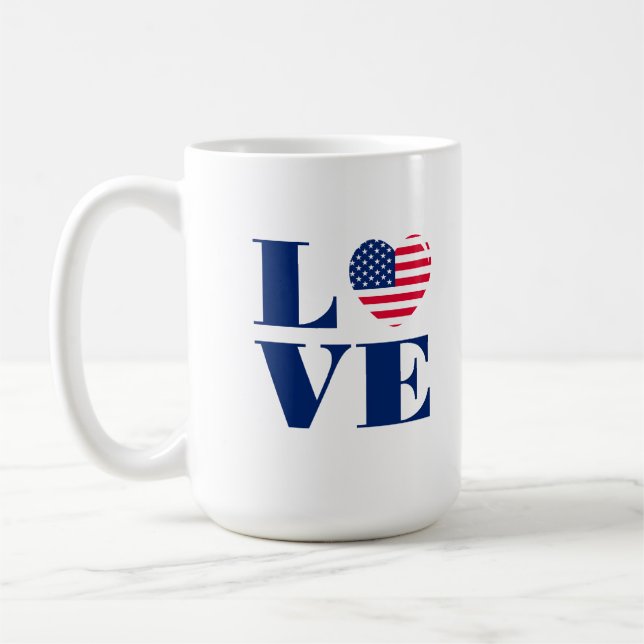 I love USA Coffee Mug (Left)