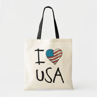 I Love USA / I heart USA Tote Bag