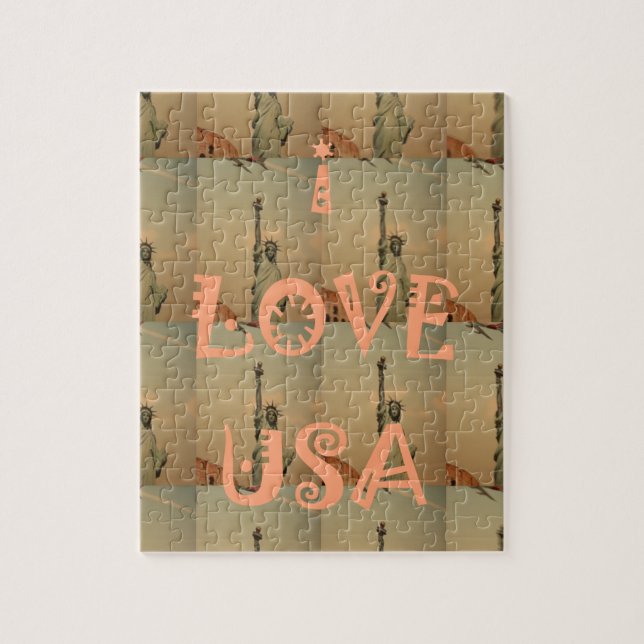 I Love USA Jigsaw Puzzle (Vertical)