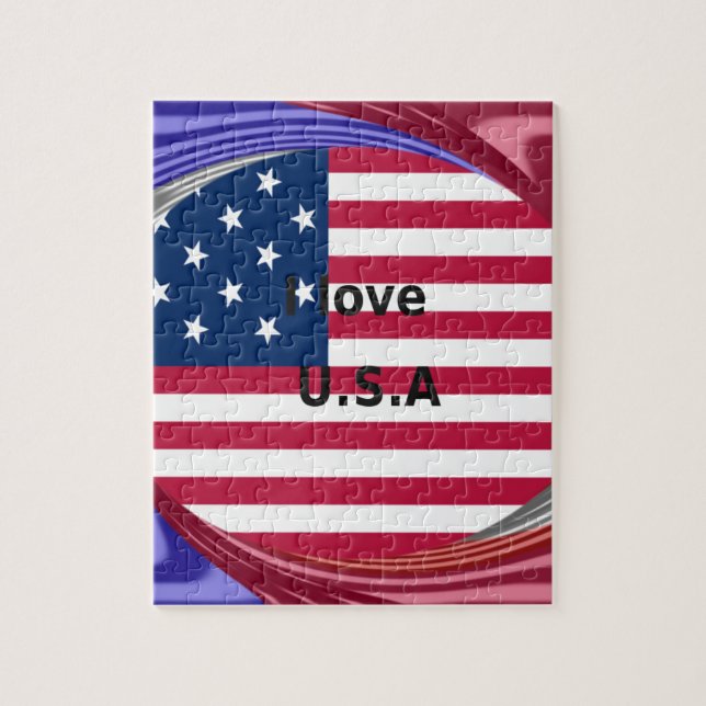 I LOVE USA JIGSAW PUZZLE (Vertical)