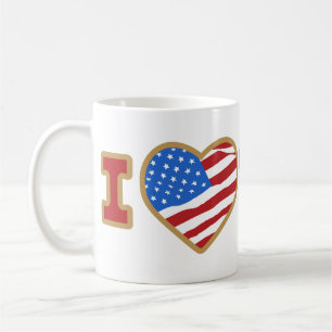 I Love USA Mugs
