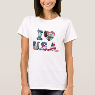 🇺🇸 "I Love USA" Patriotic T-Shirt ❤️👕