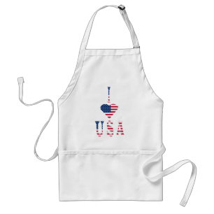 I LOVE USA STANDARD APRON