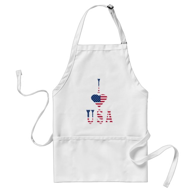 I LOVE USA STANDARD APRON (Front)