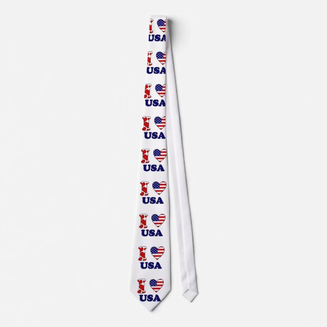 I love USA Tie (Front)