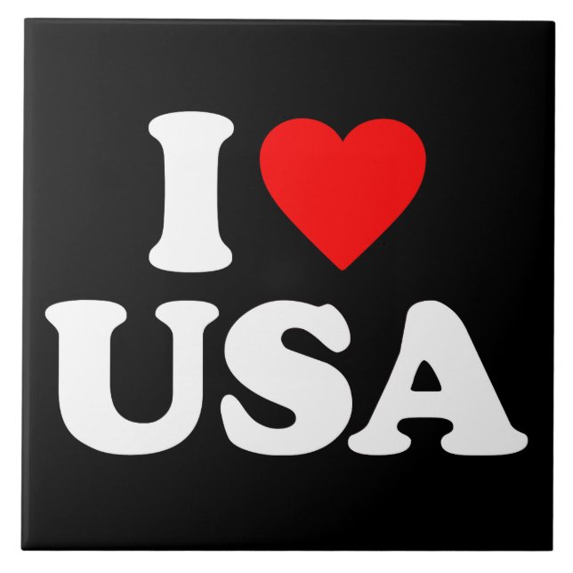I LOVE USA TILE (Front)