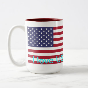 I love USA Two-Tone Coffee Mug