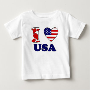 I love USAS Baby T-Shirt