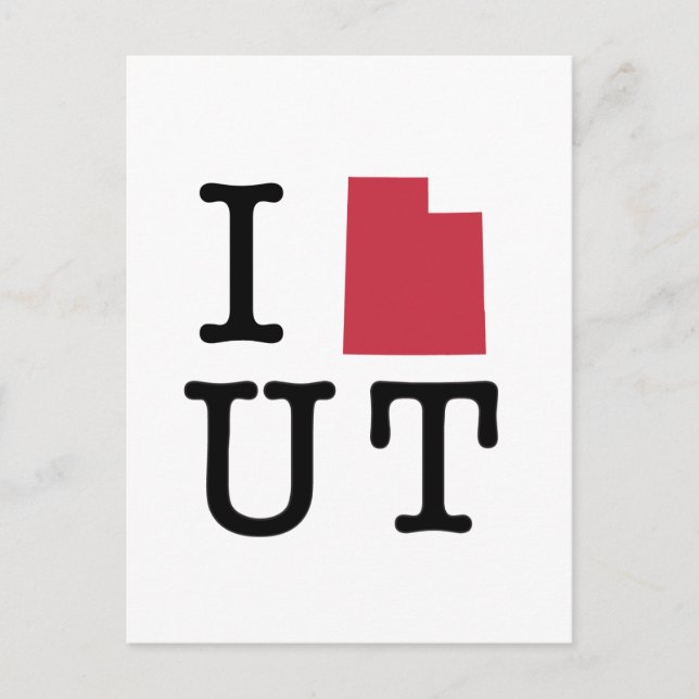 I Love Utah Postcard (Front)