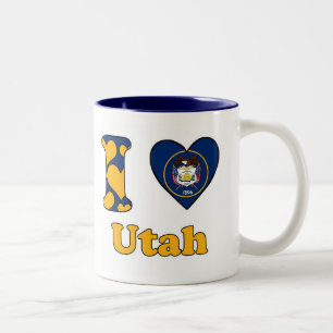 I love Utah Two-Tone Coffee Mug
