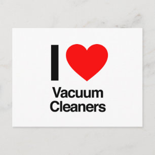 i love vacuum cleaners postcard