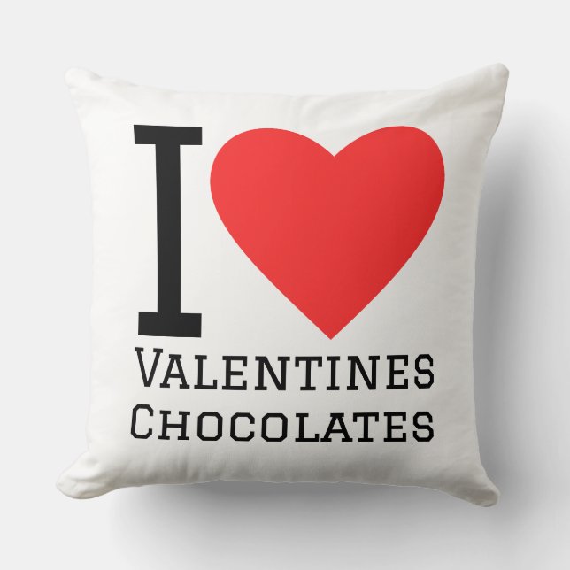 I love valentines chocolates cushion (Front)