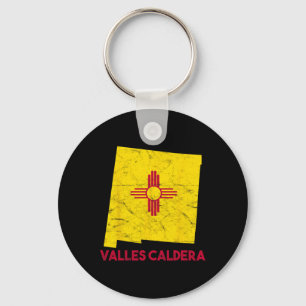 I Love Valles Caldera New Mexico Nm Retro Souvenir Key Ring
