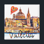 I love Valletta Magnet<br><div class="desc">I love Valletta</div>
