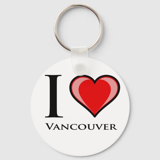 I Love Vancouver Key Ring (Front)