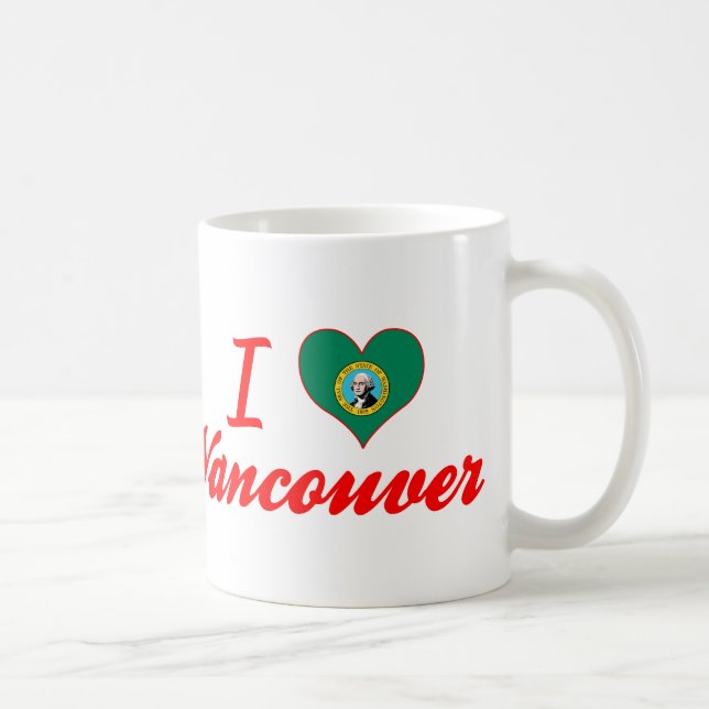 I Love Vancouver, Washington Coffee Mug (Right)