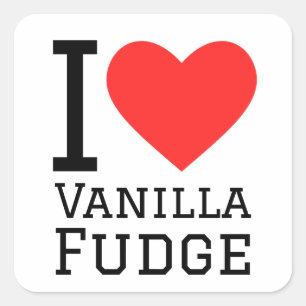 I love vanilla fudge square sticker
